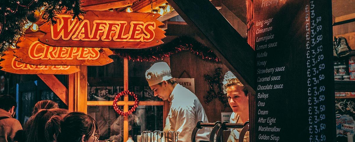 Weihnachtsmarktstand